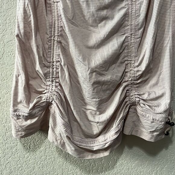 LULULEMON Just Wanna Run Tank, Pink/Grey Stripe, Size 6 - Picture 4 of 11